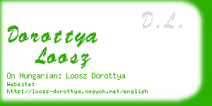 dorottya loosz business card